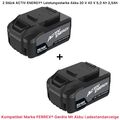 2 Stück ACTIV ENERGY® Akku 20 V 40 V 5,0 Ah 2,5Ah Für FERREX® Geräte Neu Ovp