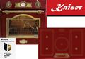 Luxus Angebot Herdset Kaiser Empire Bordeaux Backofen + Induktionskochfeld 77 cm