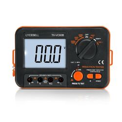 LYCEBELL Digital Insulation Resistance Tester, Megohmmeter 0.1~200 MΩ, Digital O
