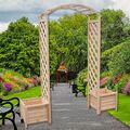Rosenbogen Holz Pergola Torbogen Rankhilfe Spalier Blumenkübel Rankgitter M01