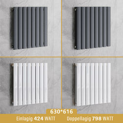 Flachheizkörper Horizontal Design Paneel Heizkörper Seitenanschluss Heizwand
