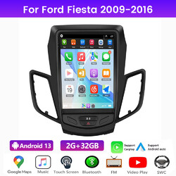 2+32G Android 13 Autoradio Carplay GPS Navi RDS WIFI Für Ford Fiesta 2009-2016