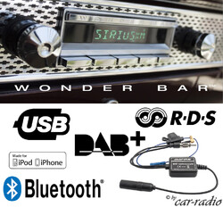 Retrosound Motor-6 DAB+ Wonder Bar Set Oldtimer MP3 Retro Autoradio Wonderbar
