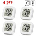 4x Digital Hygrometer Mini Thermometer Luftfeuchtigkeit Temperaturmesser Slim