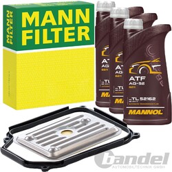 MEYLE HYDRAULIKFILTER+3L MANNOL ATF AG52 passend für AUTOMATIK GETRIEBE AG4