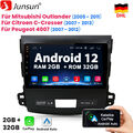 für Mitsubishi Outlander Citroen Peugeot 4007 9"Autoradio Android Carplay 2+32GB