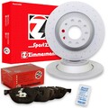 Zimmermann Sport 324mm Bremsscheiben gelocht + Beläge hinten passend für BMW 7er