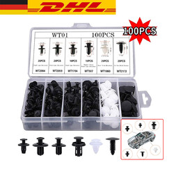 100tlg Auto KFZ Spreiznieten Sortiment Autotür Innen Befestigung Niete Clips Set