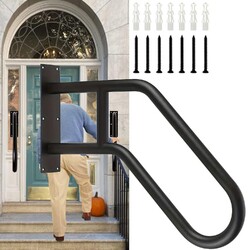 Wandhalterung Handlauf Treppe U-förmiger Metall Handgeländer für 1 bis 3 Stufen