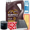 FEBI Filter Set + 5L Mannol Formula FR Motoröl passend für Ford WSS-M2C913 Volvo