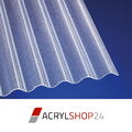 Acrylglas Plexiglas® Lichtplatten Wellplatten Profilplatte 3mm Sinus 76/18 Wabe 
