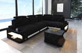 Couch Ecksofa Sofa Polsterecke SIENA L Form Schwarz Grau Eckcouch Stoff Modern