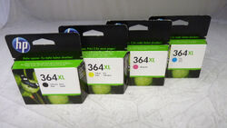 Original HP N9J74AE / 364XL Tinten Set KMCY 4 Farben für HP DeskJet 3070A Series