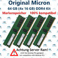 64 GB (4x 16 GB) RDIMM ECC DDR4-2666 Supermicro X11SPi-TF X11SPL-F Server RAM