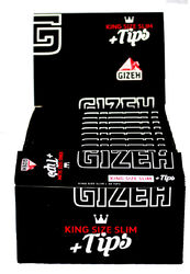 Gizeh Black Extra Fine King Size Slim  Blättchen / Papers + Filtertips 