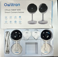 Owltron 2K Innenkamera Heim Überwachungskamera für Baby & ältere Menschen, LF-C3t 2er-Pack