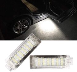 GOFORJUMP 2 Stck./Set Auto Kofferraum LED Höflichkeit Lichter 18 SMD Höflichkeit Tür Puddel F