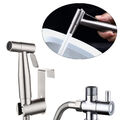 Bidet Brause mit Halter Edelstahl WC Hand Duschkopf Intim Hygiene Dusche Bad Set