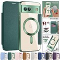 Magnetische Stoßfeste Leder Wallet Hülle Für Google Pixel 10 9 Pro XL 9A 8A 7A