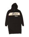 Calvin Klein Jeans Damen Oversized Hoodie Kleid UK 10 Small Schwarz AH01