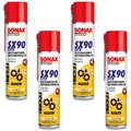 4x SONAX SX90PLUS Kontaktspray Rostlöser Kriechöl Multifunktionsöl 400ml