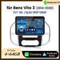 13.1'' Android 13 Autoradio GPS Navi BT SWC WIFI Carplay Für Benz Vito W447 W639