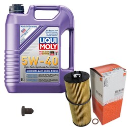 MAHLE Ölfilter 5 L LIQUI MOLY 5W-40 High Tech für Audi A6 Avant 2.5 A4