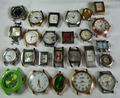 25 Armbanduhren ohne Armband Konvolut Bastler Sammlung Damen Herren Uhren Laufen