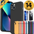 Bumper für iPhone 16 15 14 13 12 11  Pro Max Mini Schutzhülle Silikon Handyhülle
