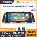 Autoradio Für BMW 5er F10 F11 NBT 13-16 Android 13 6+128G Apple CarPlay GPS Cam