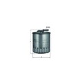 1x Kraftstofffilter MAHLE KL 155/1 passend für MERCEDES-BENZ