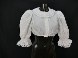 Gr.36 Dirndlbluse tolle große Spitzen Bluse für Dirndl Isola Trachtenbluse B7834
