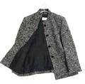 BASLER Damen Tweedblazer Gr. 38 weiß-hellgrau 92% Schurwolle guter Zustand