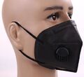 100 Stück FFP2 SCHWARZ mit VENTIL Atemschutzmaske Mundschutz Maske Filter CE