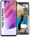 Für Samsung Galaxy S21 Ultra G998 OLED Display Bildschirm LCD + Rahmen Silber