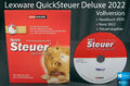 Lexware QuickSteuer Deluxe 2022 Vollversion Box, CD Handbuch Steuerjahr 2021 NEU