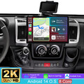 DAB 13.1" 2K 4+64G Android 14 CarPlay Autoradio BT Für Fiat Ducato Peugeot Boxer