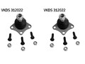 2x Querlenkerbolzen SKF L+R für LANCIA, ALFA ROMEO, FIAT THEMA, 164