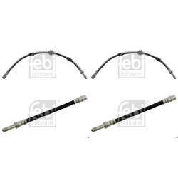4x FEBI BREMSSCHLAUCH VORNE + HINTEN passend für VW MULTIVAN TRANSPORTER T5