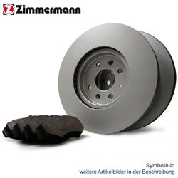 ZIMMERMANN Bremsscheiben Set + Beläge für VW GOLF 2 19E 1G1 PASSAT B3 B4 3A2 35I