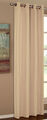 Vorhang Blickdicht Schal mit Ösen aus Microsatin, matt, HxB 225x140, Sand