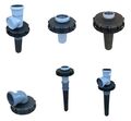 IBC Deckel oder Deckelfilter DN 150 mit 50 75 110 mm HT Rohr Bogen T-Stück 
