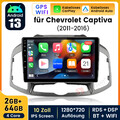 Android 13  Für Chevrolet Captiva 2011-2016  Autoradio GPS Sat Navi DAB+ CARPLAY