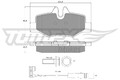 TOMEX Brakes Bremsbelagsatz Scheibenbremse TX 15-13 für MERCEDES VITO Bus W639