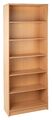 Regal Bücherregal Standregal Wohnzimmerregal Aktenregal Büroregal 6 Fächer Buche