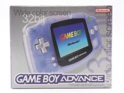 Nintendo Game Boy Advance Handheld Spielkonsole Clear Blue Blau Transparent GBA