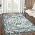 Teppich Kurzflor Weich Wohnzimmerteppich Anti-Rutsch modern Grün