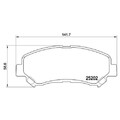 Bremsbelagsatz Scheibenbremse Brembo P79028 Prime Line für Nissan Suzuki Gac