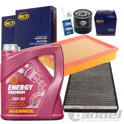 FILTERSET PAKET+5W30 MOTORÖL für 1.4 1.6 1.8 2.0+16V+OPC OPEL ZAFIRA A ASTRA G+H