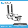 Flachrundschrauben  DIN 603 M5 M6 M8 M10 M12  Edelstahl V2A A2 Schloßschrauben 